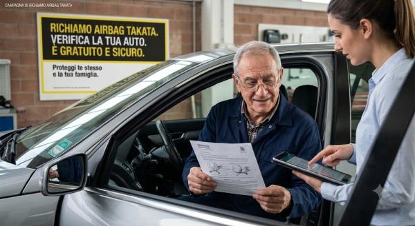 AIRBAG TAKATA: DAL 17 LUGLIO 2026 SENZA RICHIAMO LA REVISIONE NON PASSA
